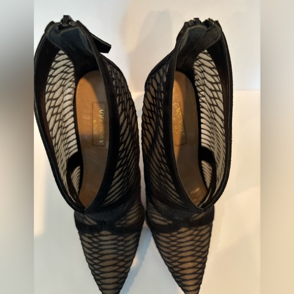 Aquazzura black bootie, black mesh. Size 38. - Picture 5 of 9
